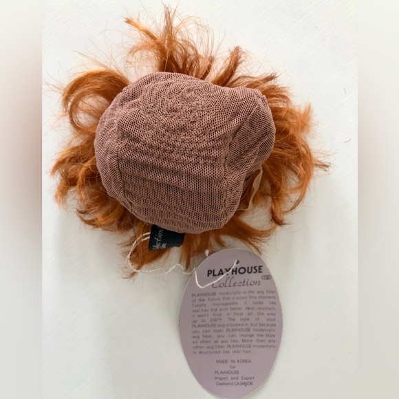 Doll wig, vibrant, red bob style red doll wig Size 10 by Playhouse collection - Picture 8 of 15